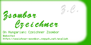 zsombor czeichner business card